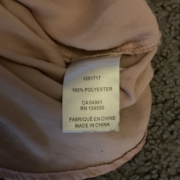 Maison d’Amelie Paris Anthropologie Light Pink V-Neck Shirt Top Blouse Y2K sz XL - Picture 4 of 6